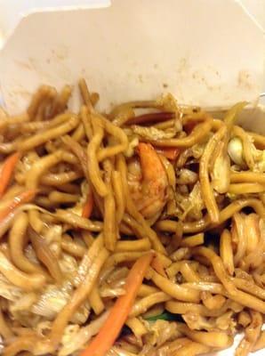 My husband said that that was the best lo mein he's ever eaten .