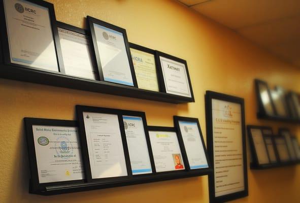 The Team at CCS hold many certifications and CCS is an IICRC Certified Firm