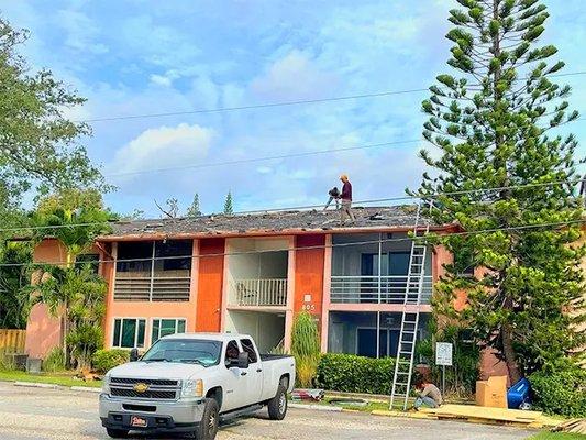 City of Ft. Lauderdale - shingle roof in progress  by DLJ Roofing Contractors