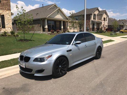 BMW E60 ///M5  Monty and William keep my car running in pristine condition. They take all types of warranty and extend warranty.