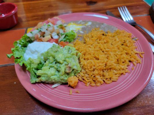 Side plate for fajitas