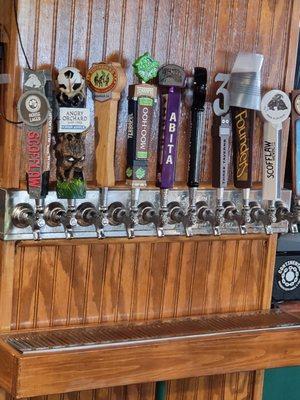 Beer on tap. Unfortunately, none of these are included in the special Happy Hour pricing.