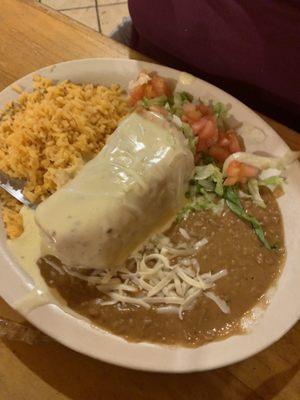 Chicken chimichanga