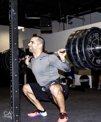 Christos killing the back squats