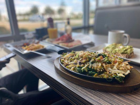 Veggie Skillet  Avocado Toast