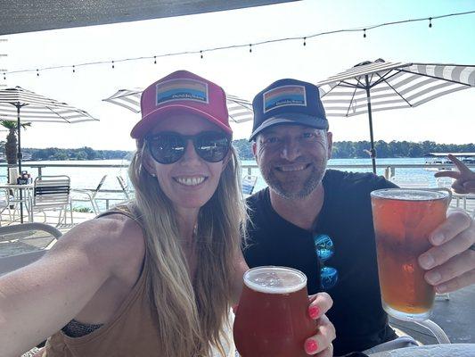 Boat dock Restaurant recommendation at Back Porch brew