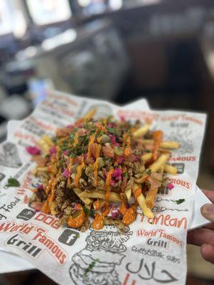 Chk shawarma fries