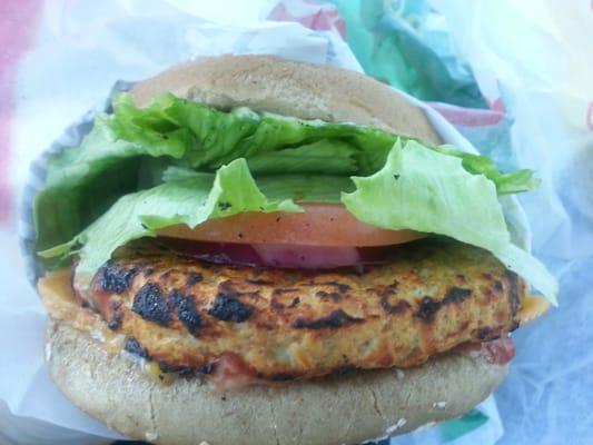 Turkey burger with cheddar $5.09.