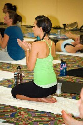 Sharon Lacy, Marketing Director and Manager at our hosted and sponsors of HOT Women's Yoga Retreat held at International Palms Cocoa Beach