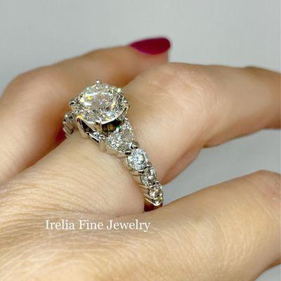 2.5 Carat Natural Diamond Engagement Ring