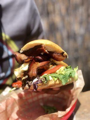 BLT is a heap of thick bacon you'd not want to miss.  Their BLT is clean with fresh greens, aioli and magical bun.  Amazing.