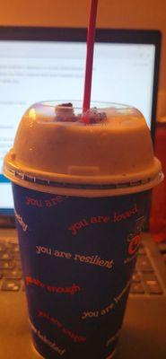 PB cup milkshake and training on Depression.