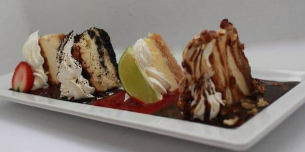 Cheese Cake Sampler.   This is hand made in house and is amazing!