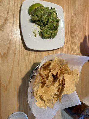 Chips and guacamole