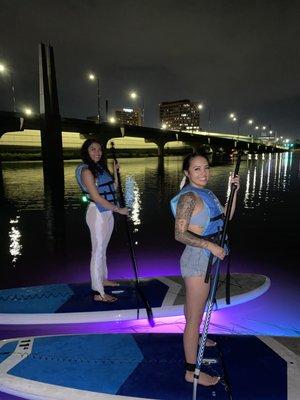 Night Glow in Paradise is an urban paddle experience in Orlando. Beautiful!