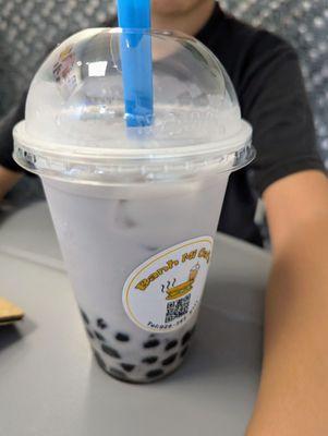 August 17, 2024; Taro Milk Tea ($5).