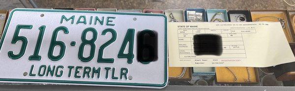 Issuance of Maine Trailer tags available! #maine #tags