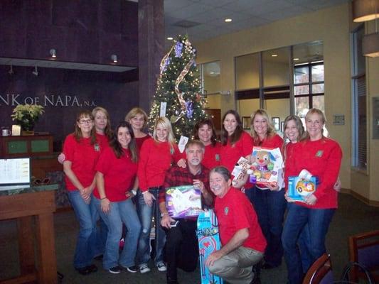 Silverado Dental Care Team - Toys For Tots Toy Drive at Silverado Dental Care in Napa, California