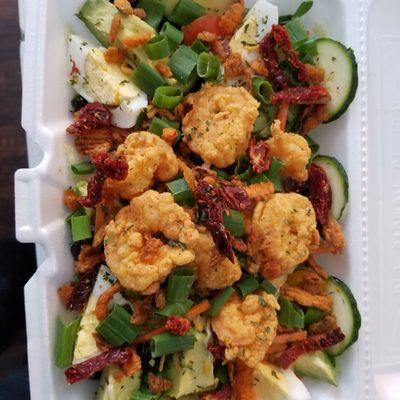 Fried Shrimp Salad