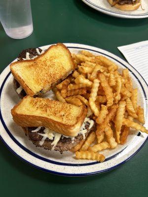 Patty melt and fries