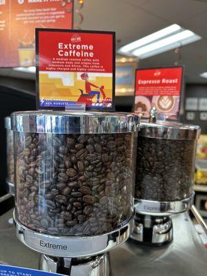 They have Extreme Coffee, with extra caffeine from Robusta beans. Same as Singapore's coffee.