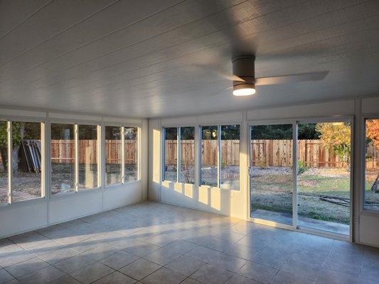 New sunroom build in Sacramento