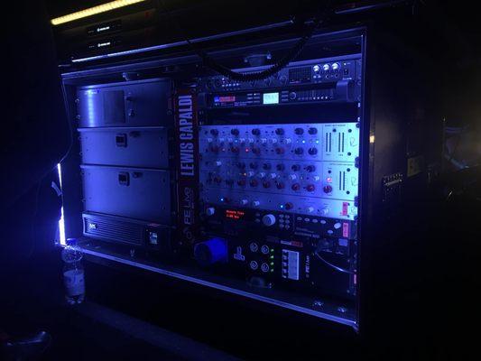 Outboard Rack for Lewis Capaldi's FOH