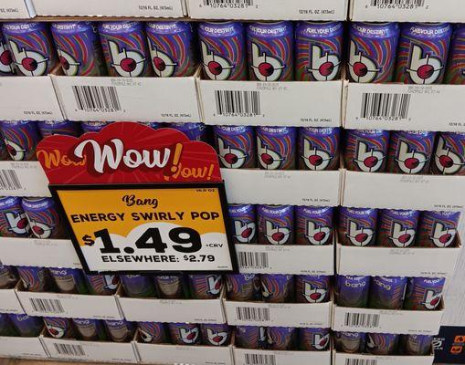 Lowest prices on energy drinks