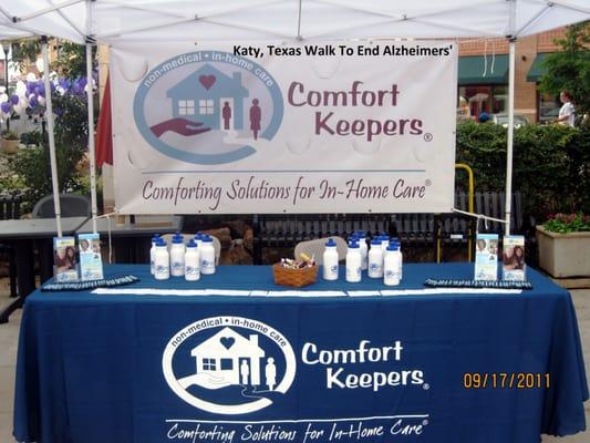 We were a Silver Sponsor at the Katy Walk To End Alzheimer's