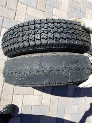 This is what Art's RV did to my popup tires and they won't make it right.