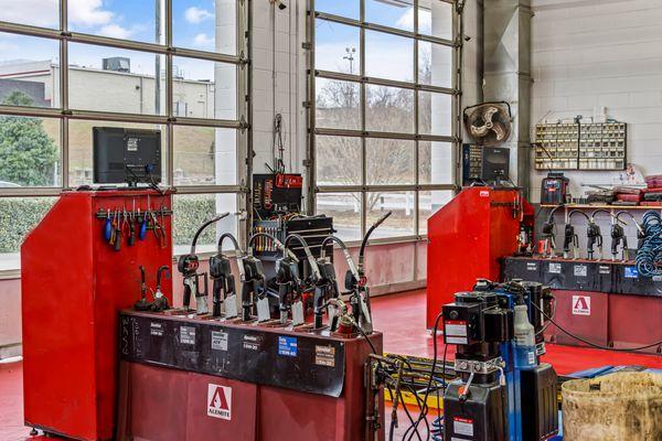 A close up on our stations at Havoline xpress lube Pilot Mountain.