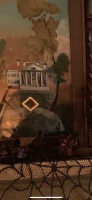 Part of the painting or ghost?