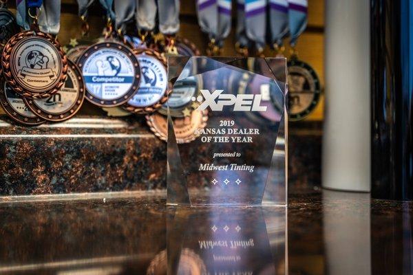 Midwest Tinting is honored to be named XPEL dealer of the year for Kansas!