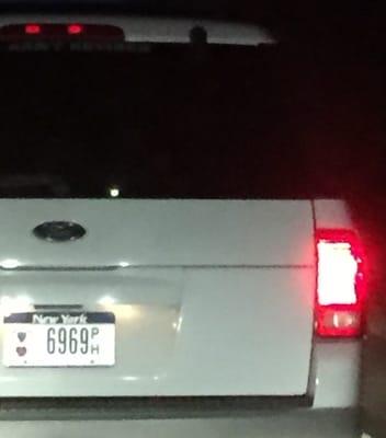 Caught up to Dino K on the Hutch. Why do Phil H's initials come after 6969 on the plates of a plain white van?? +Hearts???