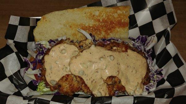 Blue Crab Crab Cake Po'Boy.