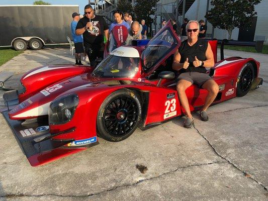 Dr Lange has been known to track an LMP3 prototype at some of the racetracks