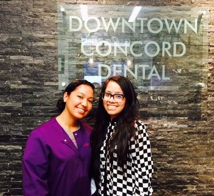 Registered Dental Assistant, Lilia Moran and Front Office Receptionist, Luz Aguilar...