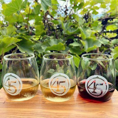 45 North flight of wine