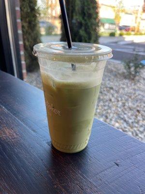 Matcha latte the Glacier View way