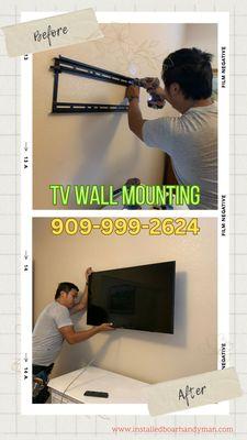 TV wall mounting