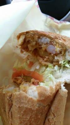 Bernice's shrimp po'boy