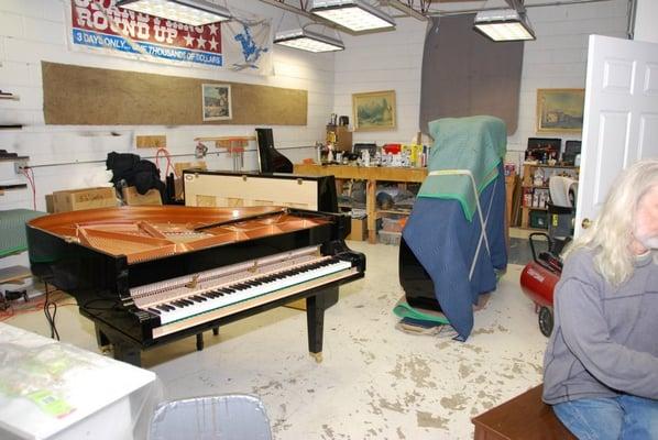 Our buffing room is unique to Chicagoland, allowing us to make all used AND new pianos look much better than the typical piano store.