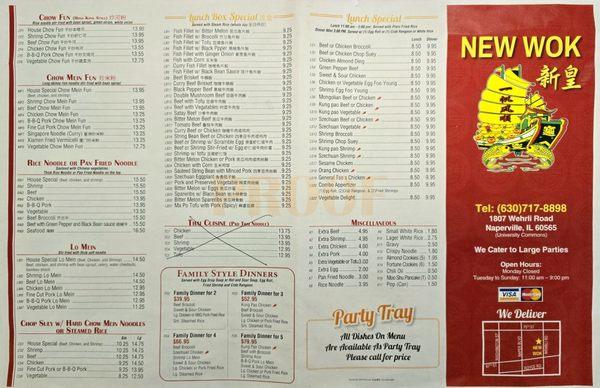 New Menu as of 3/17/24. They are owned by new owners now