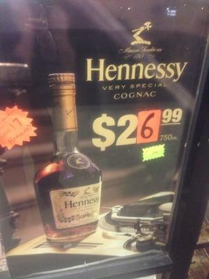 Best price on 1/5s of HENNESSY and its COLD!!!