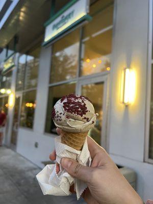 Sakura milk tea ice cream