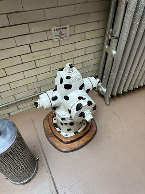 Dalmatian fire hydrant