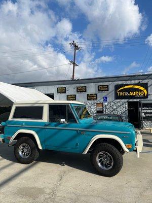 Tint job done on a Bronco