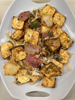 Paneer tikka sizzler