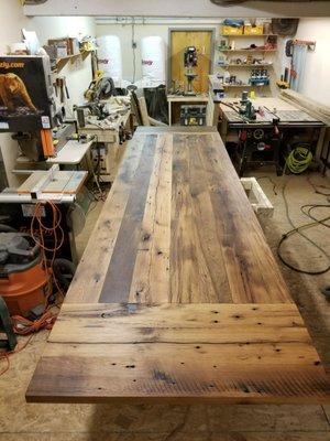 Reclaimed White Oak Farm Table