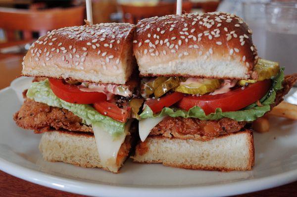 Spicy chicken sandwich